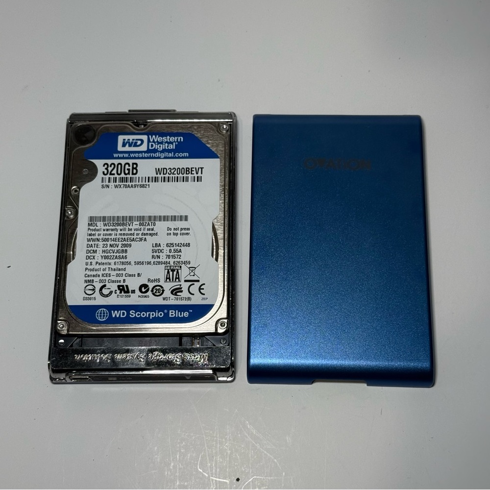 Western Digital WD3200BEVT-00ZATO DCM-HGCVJGBB 320GB Ovation Hard Drive Read Blw